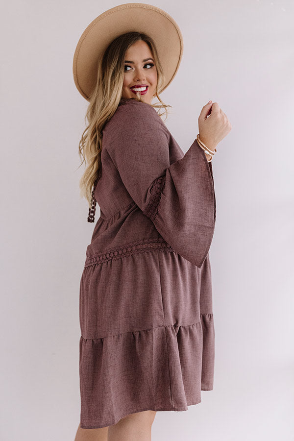 Grand Plans Midi In Royal Plum Curves Image - 5