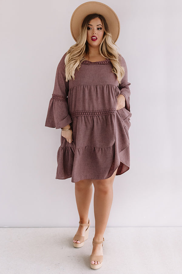 Grand Plans Midi In Royal Plum Curves Image - 2