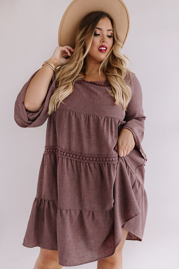 Grand Plans Midi In Royal Plum Curves Image - 3