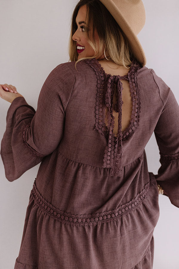 Grand Plans Midi In Royal Plum Curves Image - 4
