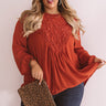 Dear And Divine Crochet Shift Top In Rust  Curves Image - 1
