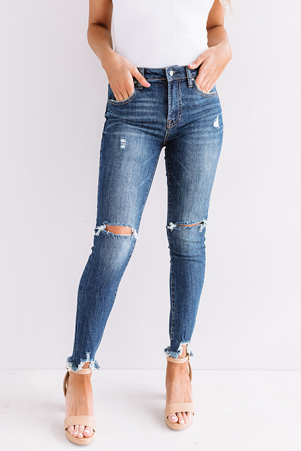 The Betsy Midrise Distressed Skinny Image - 1
