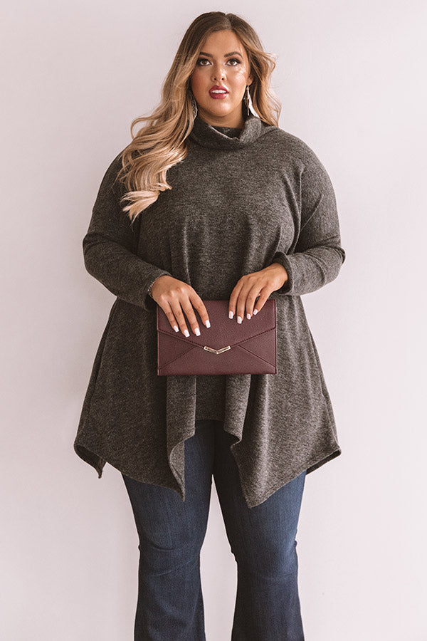 Favorite Season Of All Tunic Sweater In Black  Curves Image - 1