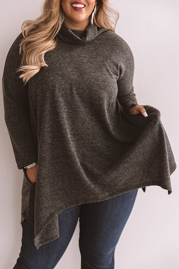 Favorite Season Of All Tunic Sweater In Black  Curves Image - 4