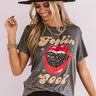 Feelin' Good Boyfriend Tee in Charcoal Image - 1