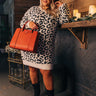 Toasty In Telluride Leopard Sweater Dress Curves Image - 1