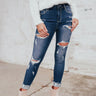 The Ambrielle High Waist Distressed Skinny Image - 1