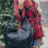 The Real Deal Faux Leather Tote In Black Image - 1