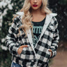 Winter Whisper Plaid Jacket In White Image - 1
