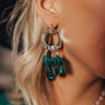 In The Mix Feather Earrings In Jade Image - 1