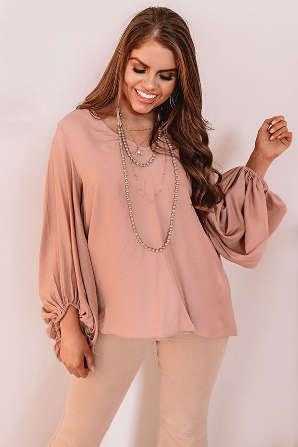 Pass The Prosecco Shift Top In Blush Image - 3