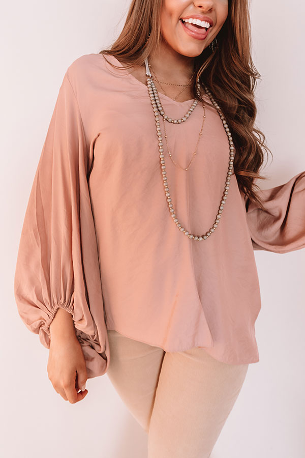 Pass The Prosecco Shift Top In Blush Image - 4
