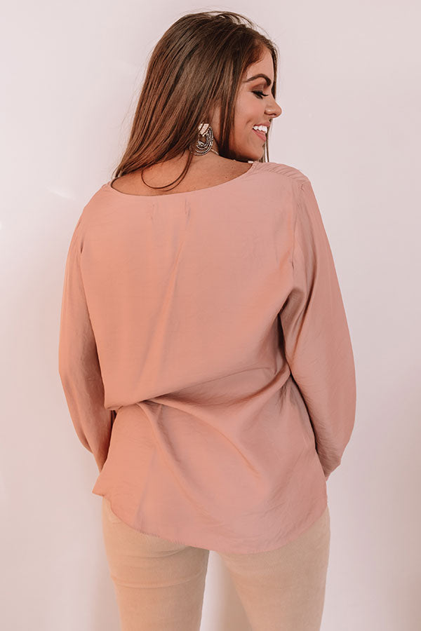 Pass The Prosecco Shift Top In Blush Image - 5