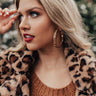 Long Distance Love Leopard Earrings In Brown Image - 1