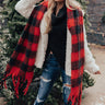 Bliss By The Fire Plaid Scarf In Red Image - 1