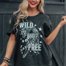 Wild And Free Distressed Boyfriend Tee Image - 1