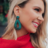 That's Amore Beaded Earrings In Hunter Green Image - 1