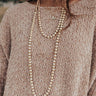 Into The Music Beaded Layered Necklace In Cream Image - 1