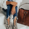 The Mallory Faux Leather Snake Print Bootie Image - 1