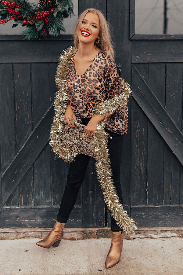 Object Of Affection Leopard Shift Top Image - 2