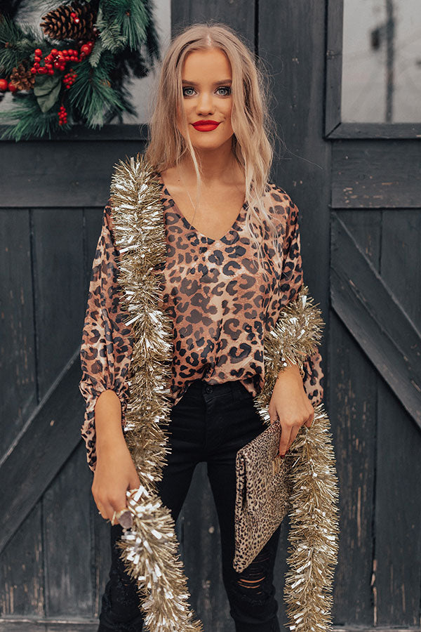 Object Of Affection Leopard Shift Top Image - 4