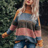 Skis Please Color Block Tunic Sweater in Riverside Image - 1