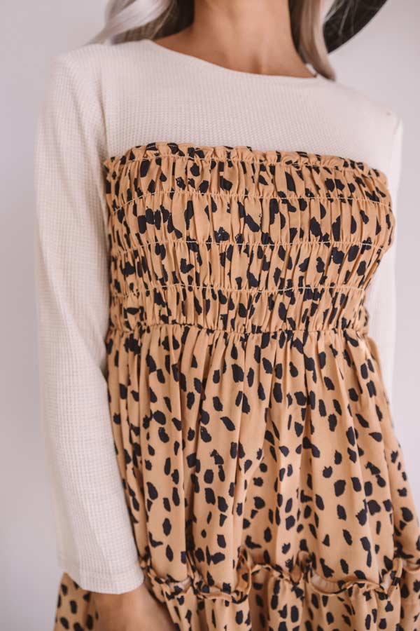 Showing Up Chic Leopard Shift Dress Image - 2