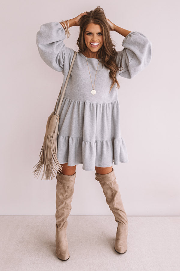 Close To My Heart Shift Dress In Airy Blue • Impressions Online Boutique