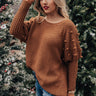 Cuddles Divine Knit Sweater in Chocolate Image - 1