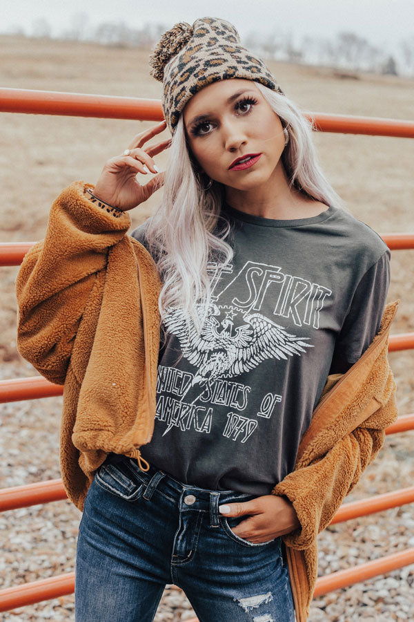 Free Spirit Shift Tee in Vintage Black Image - 1