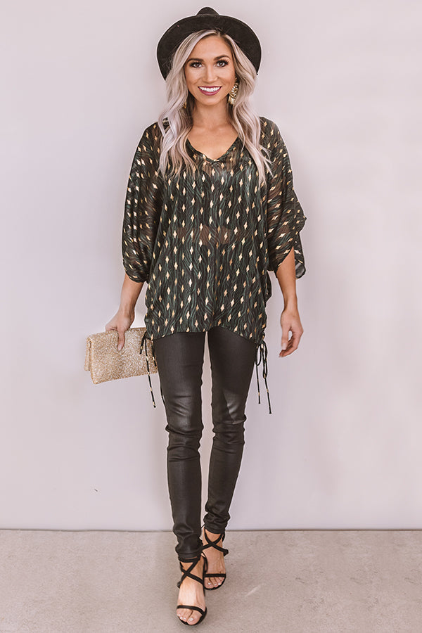 Sheer Joy Shift Top In Black Image - 1