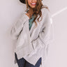 Cozy And Chill Knit Cardigan In Light Grey Image - 1