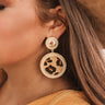 Brunch And Banter Leopard Earrings Image - 1