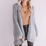 Craving Cozy Chunky Knit Cardigan in Grey Image - 1