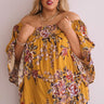 Floral Thrill Off Shoulder Top In Primrose Yellow   Curves Image - 1