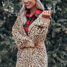 Rock The Room Leopard Cardigan In Iced Latte Image - 1