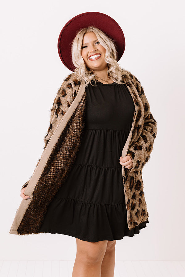 Spotted Perfection Leopard Cardigan Curves Image - 3