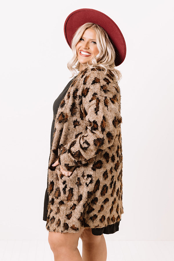 Spotted Perfection Leopard Cardigan Curves Image - 4