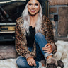 Rock The Room Leopard Cardigan In Mocha Image - 1