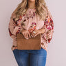 Floral Debut Shift Top In Blush Curves Image - 1