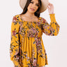 Romance On Repeat Floral Shift Top In Primrose Yellow Image - 1