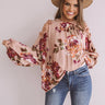 Floral Debut Shift Top In Blush Image - 1