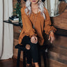 Chicest Of Times Shift Top In Cinnamon Image - 1