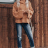 Snow In Love Cable Knit Sweater in Camel Image - 1