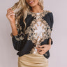 Firelight Fancy Shift Top In Navy Image - 1