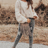 Holiday Vibes Cable Knit Sweater In Cream Image - 1
