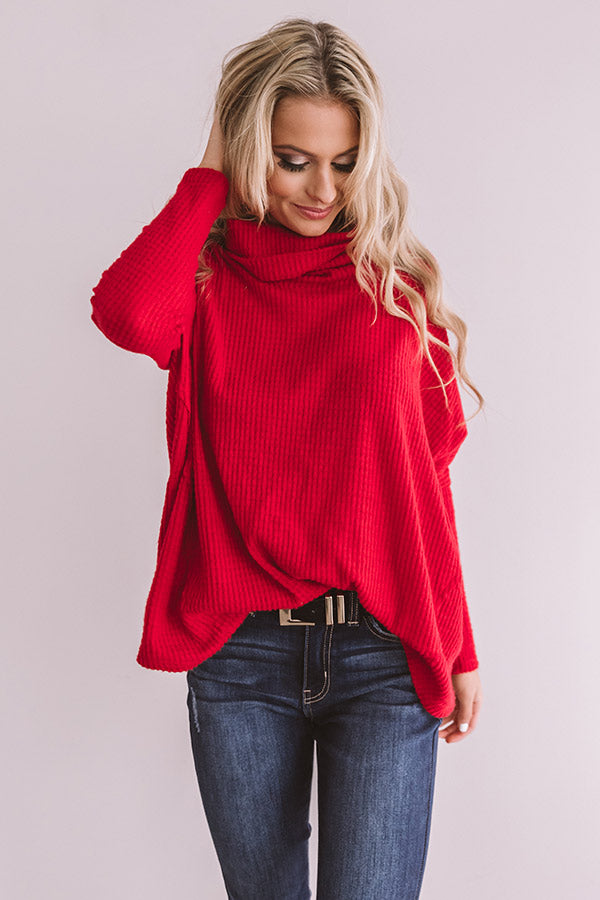 Prosecco At The Penthouse Waffle Knit Top Image - 2