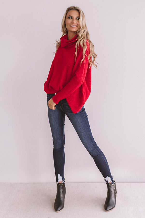 Prosecco At The Penthouse Waffle Knit Top Image - 1