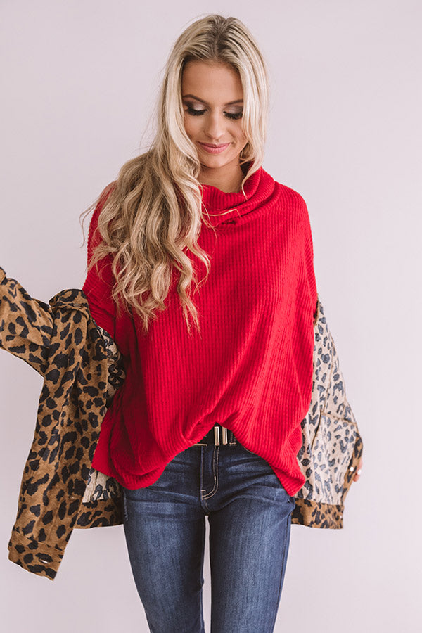 Prosecco At The Penthouse Waffle Knit Top Image - 3