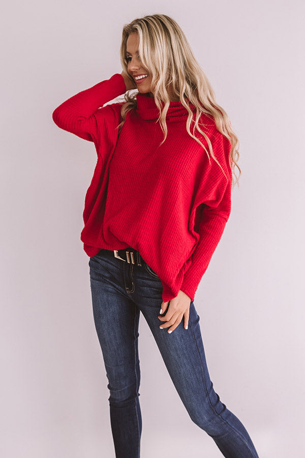 Prosecco At The Penthouse Waffle Knit Top Image - 5